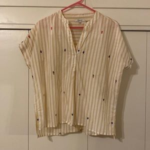 Xs madewell popover blouse